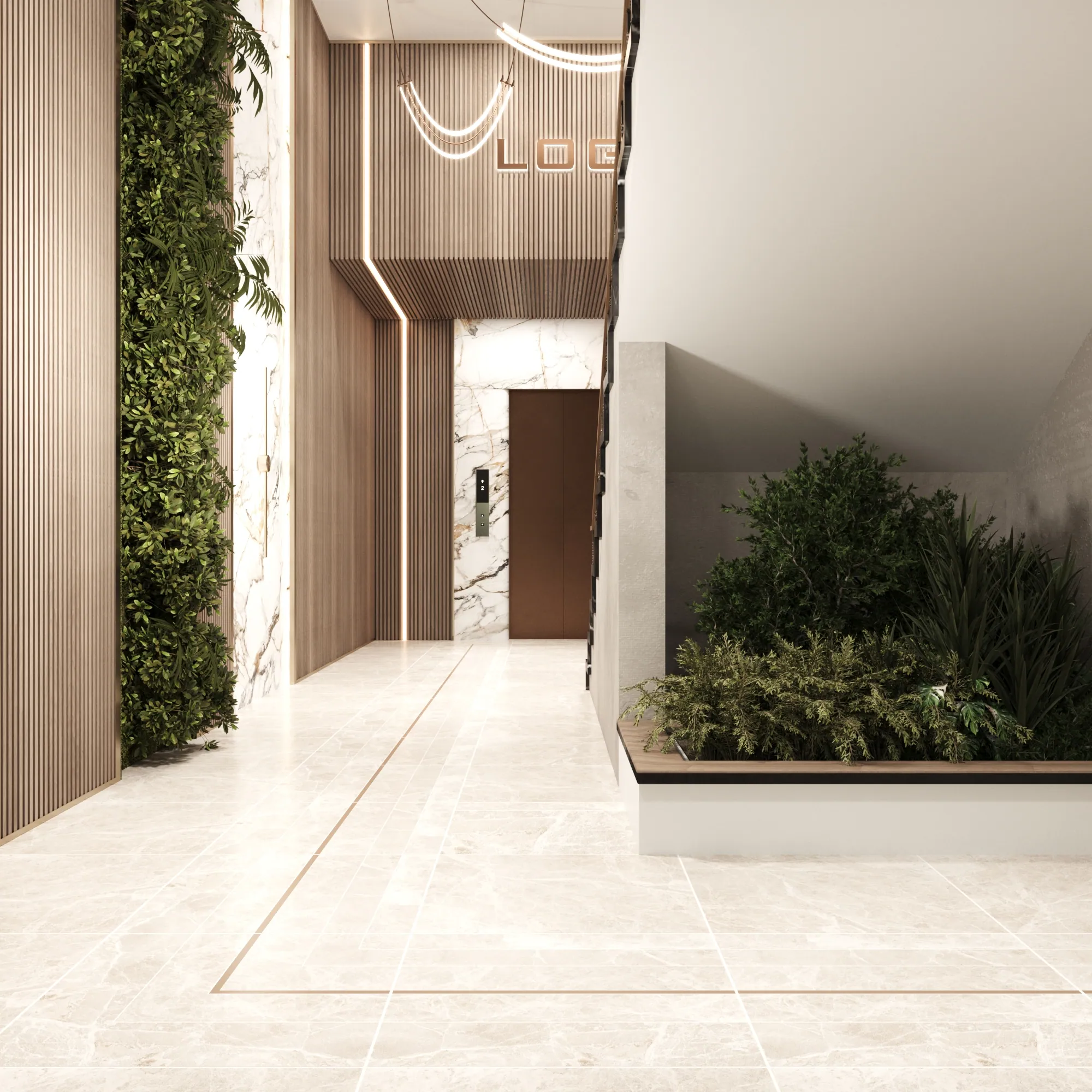 Building Lobby & Office Floor — view 1