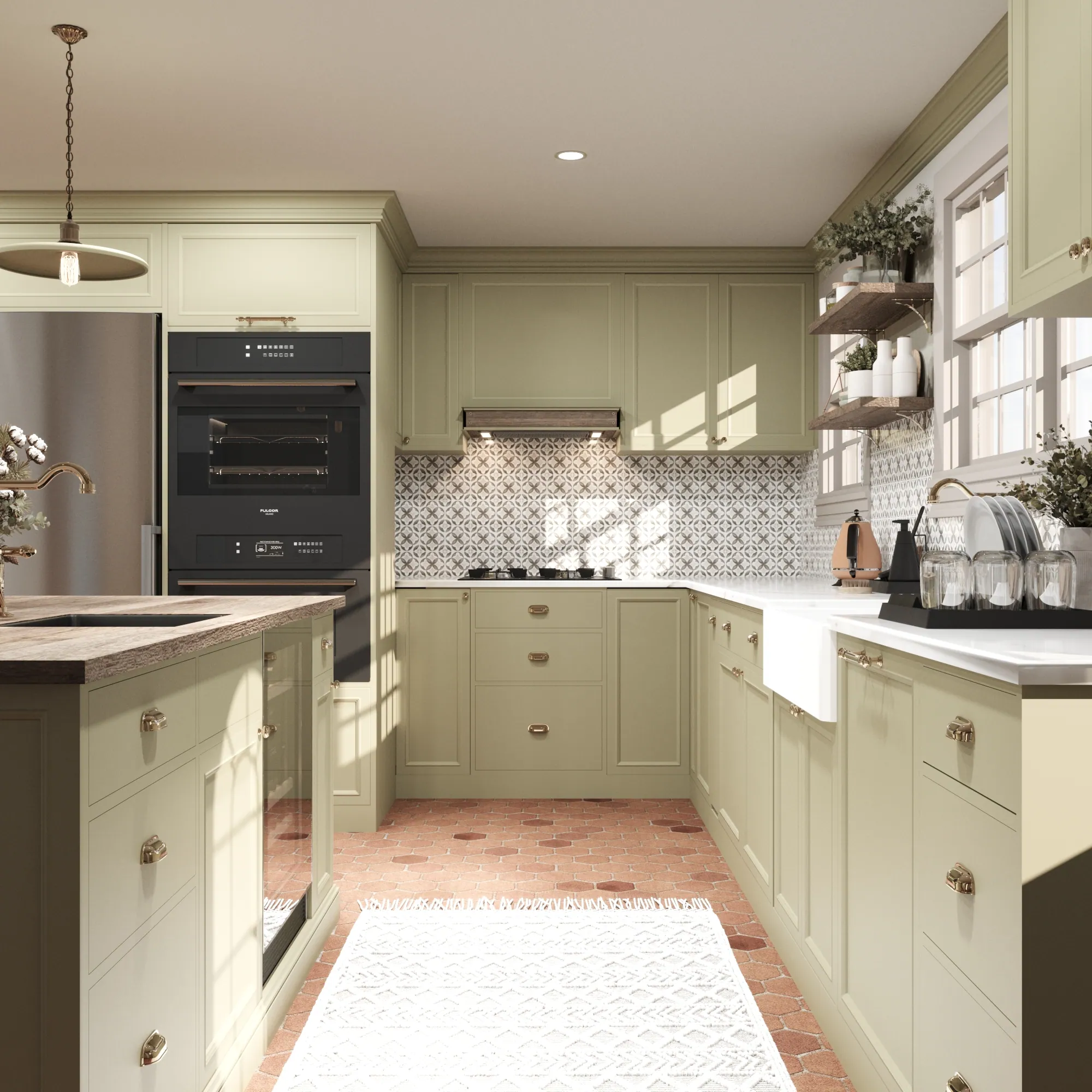 Sage Green Kitchen Renovation — view 8