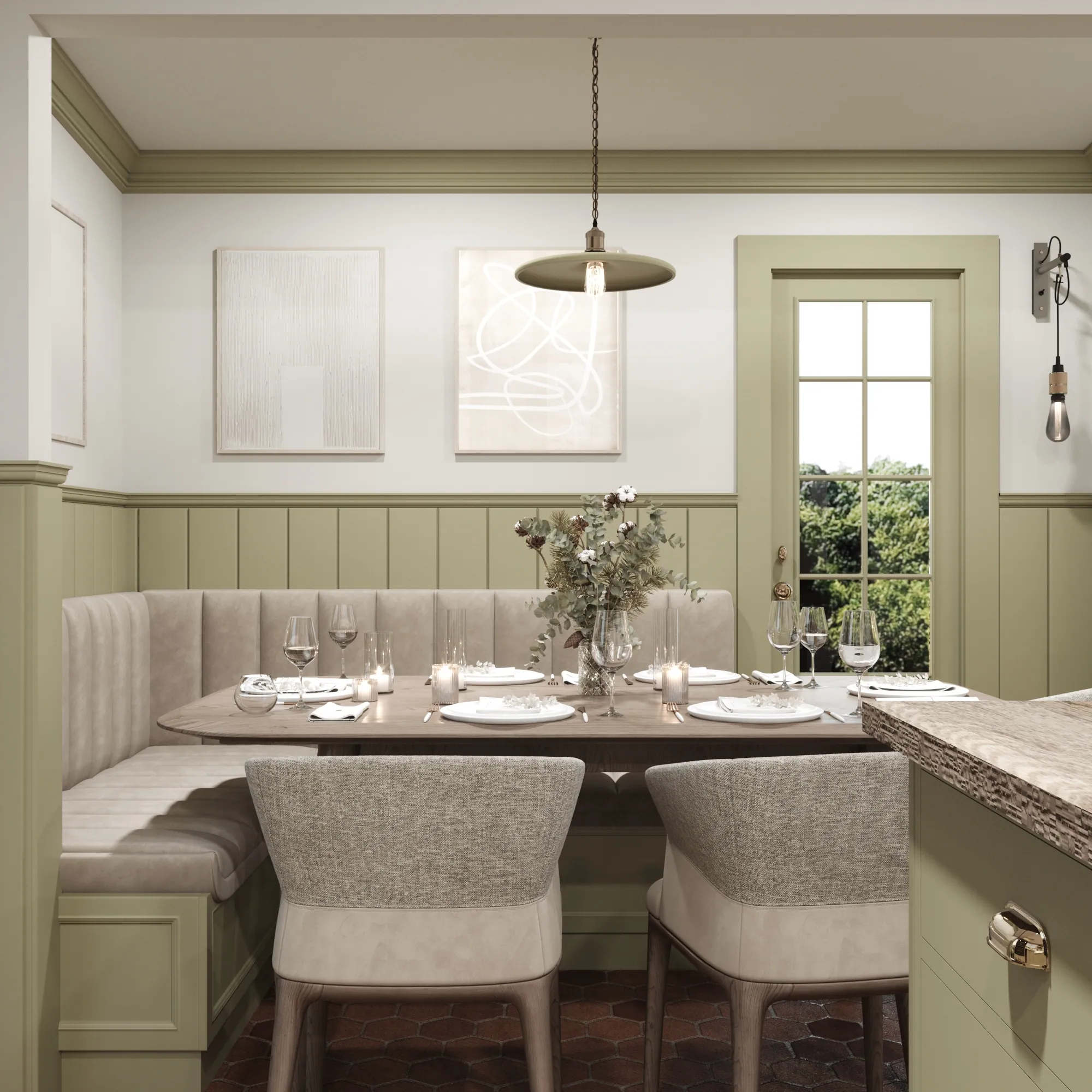 Sage Green Kitchen Renovation — view 3