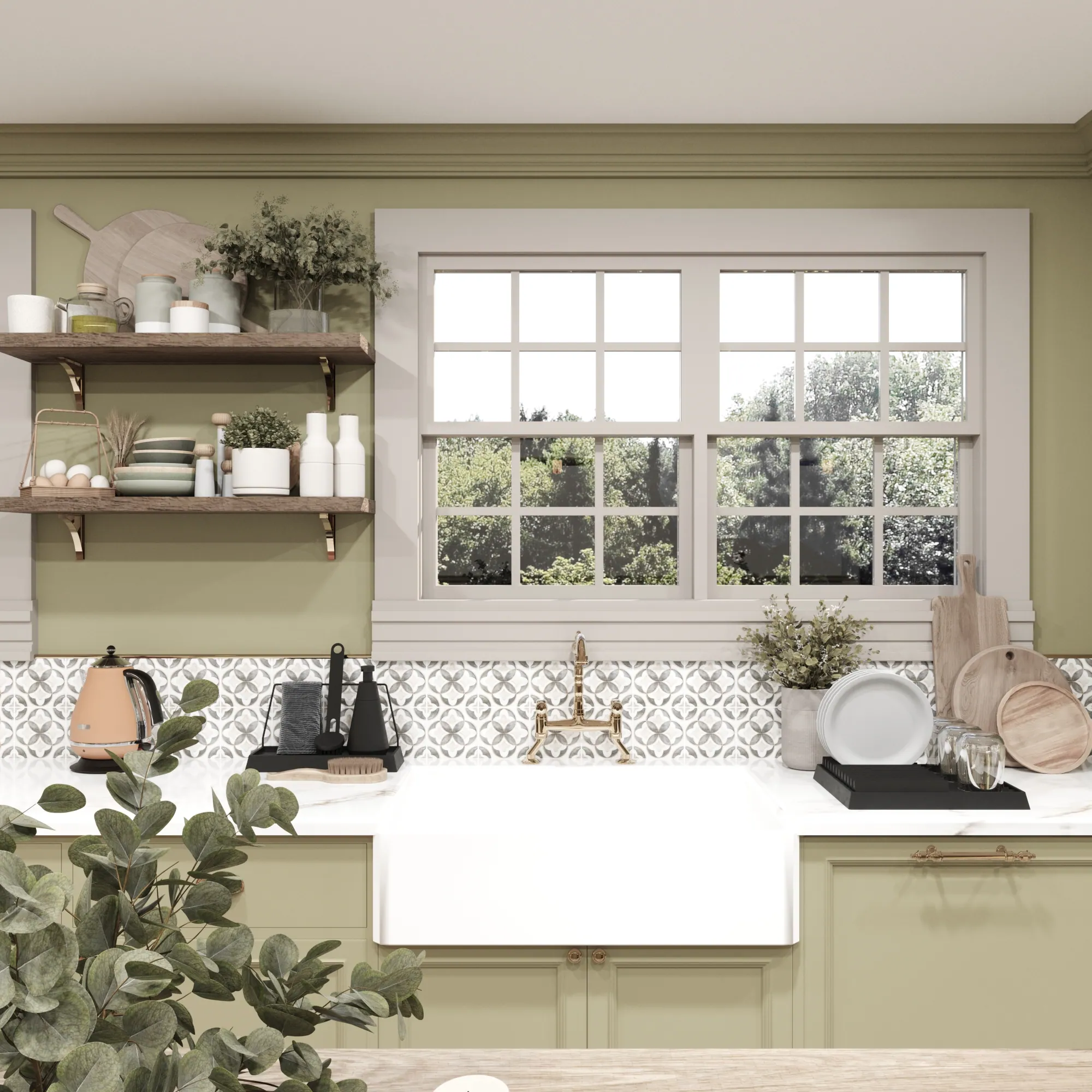 Sage Green Kitchen Renovation — view 6
