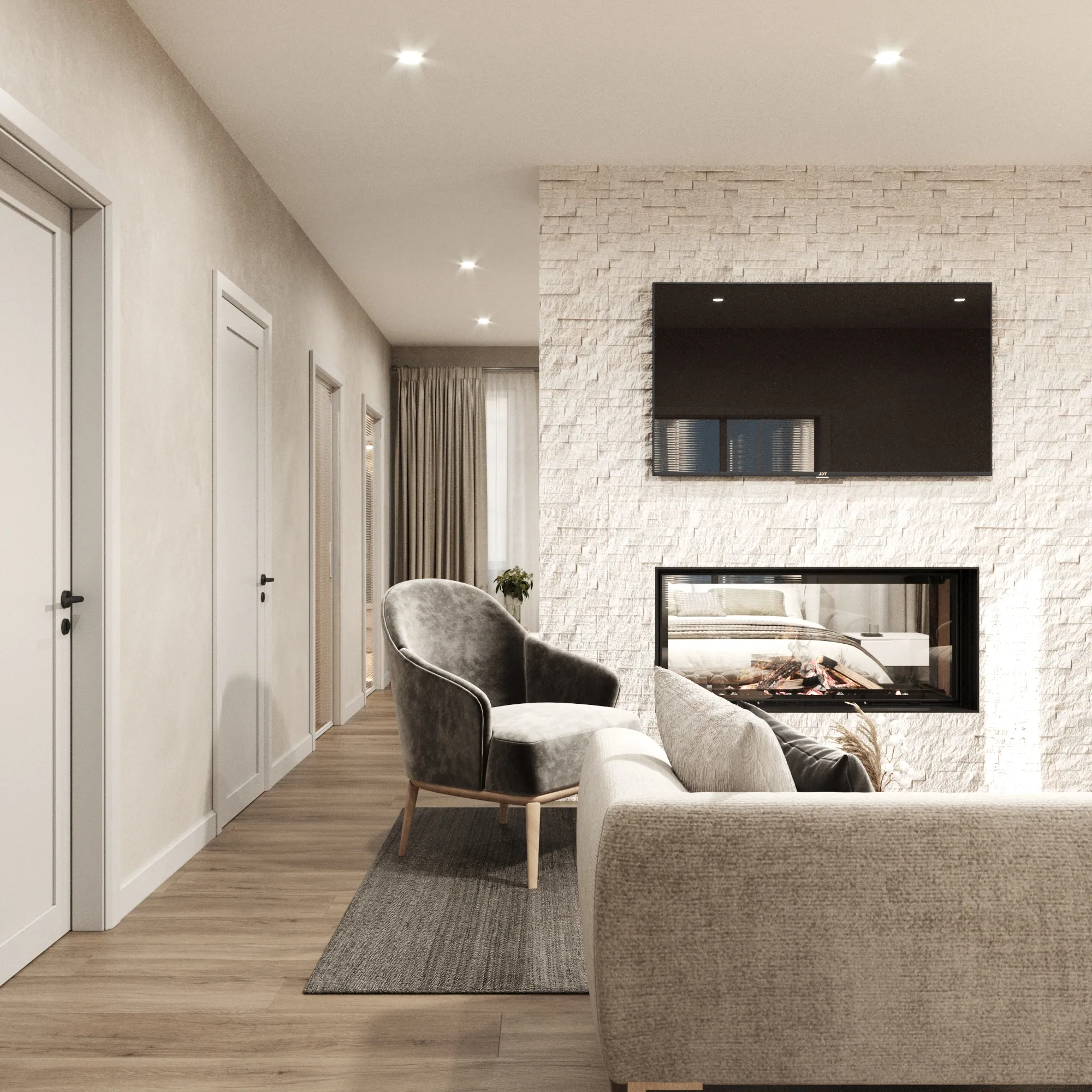Master Suite with Sitting Area — view 8