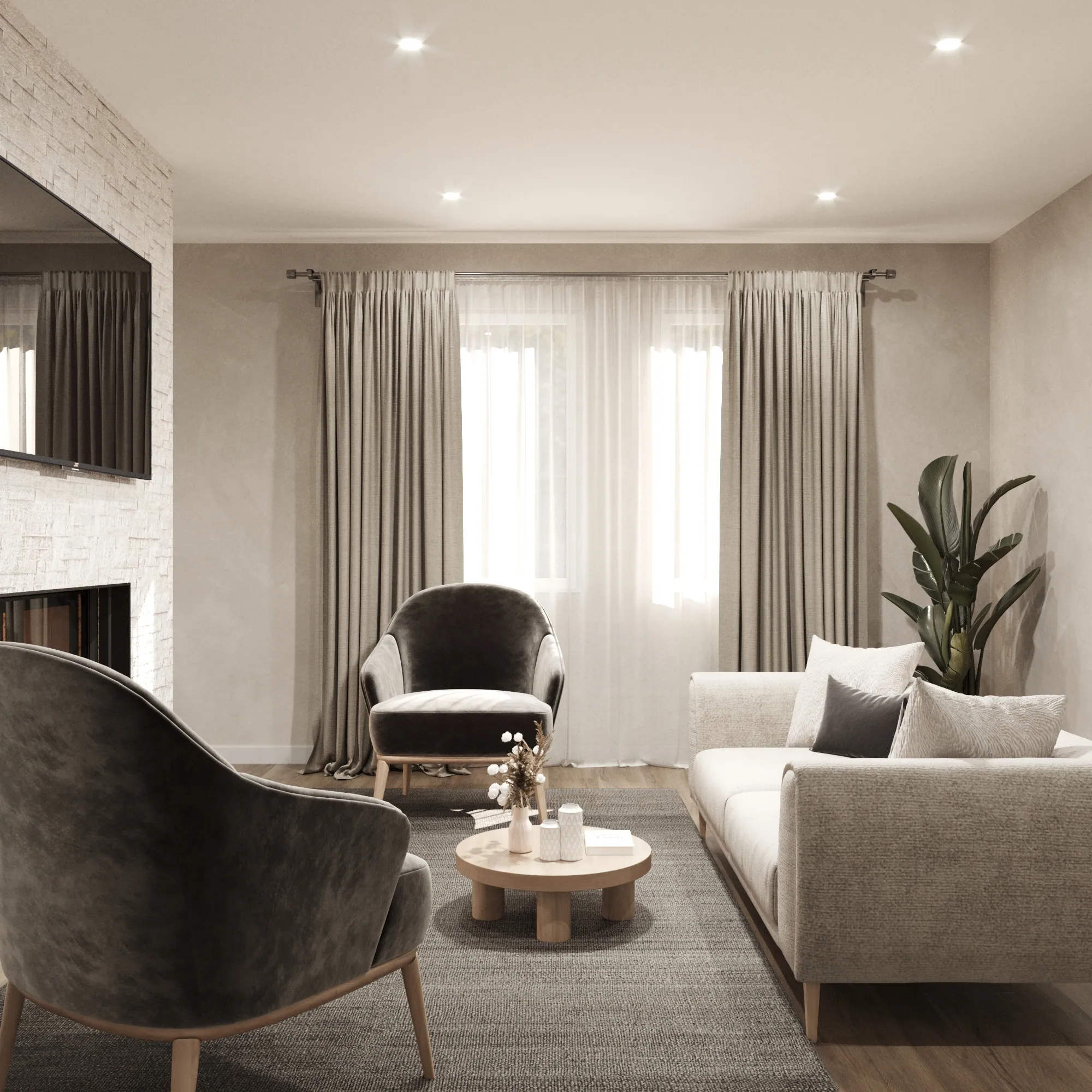 Master Suite with Sitting Area — view 1