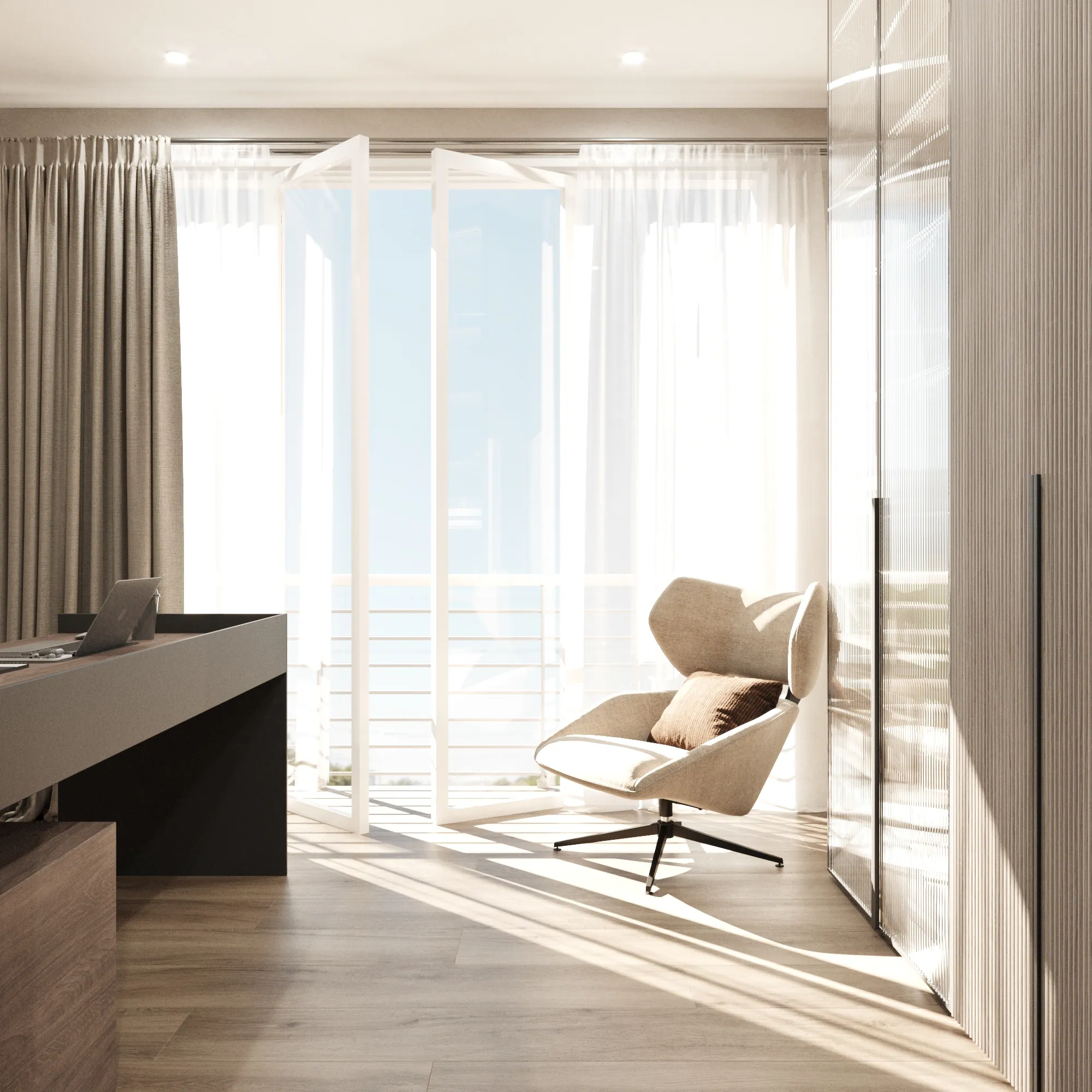 Master Suite with Sitting Area — view 2