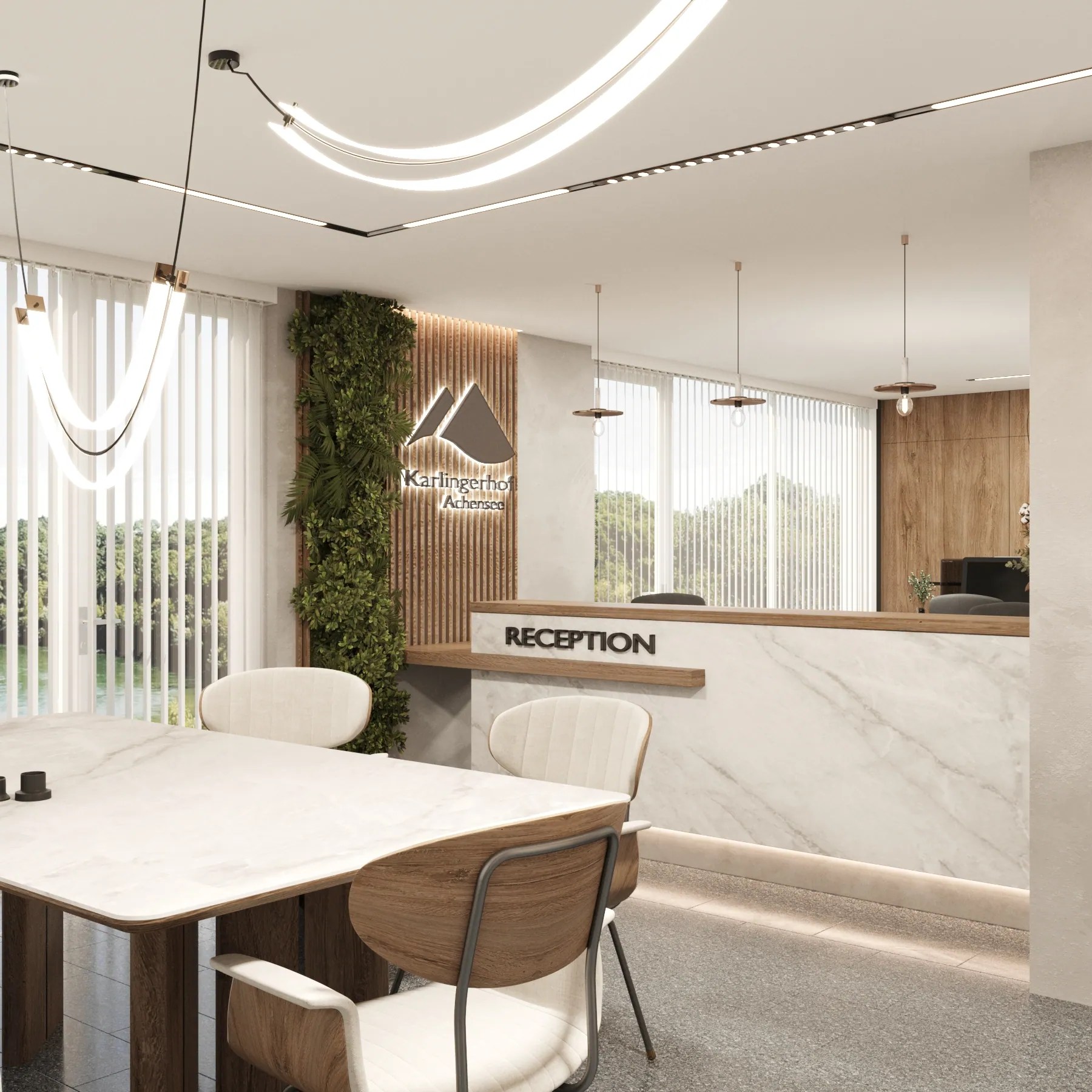 Reception e ufficio Karlingerhof — view 1